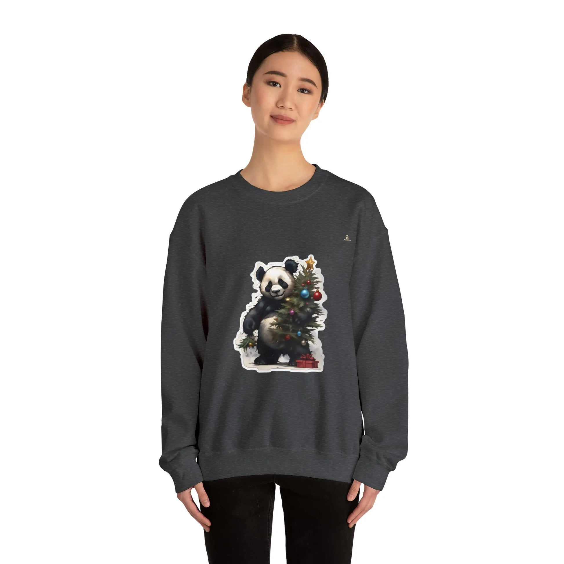 "The Christmas Spirit: The Festive Panda" Sweatshirt(U.S) - RoosStyle Design