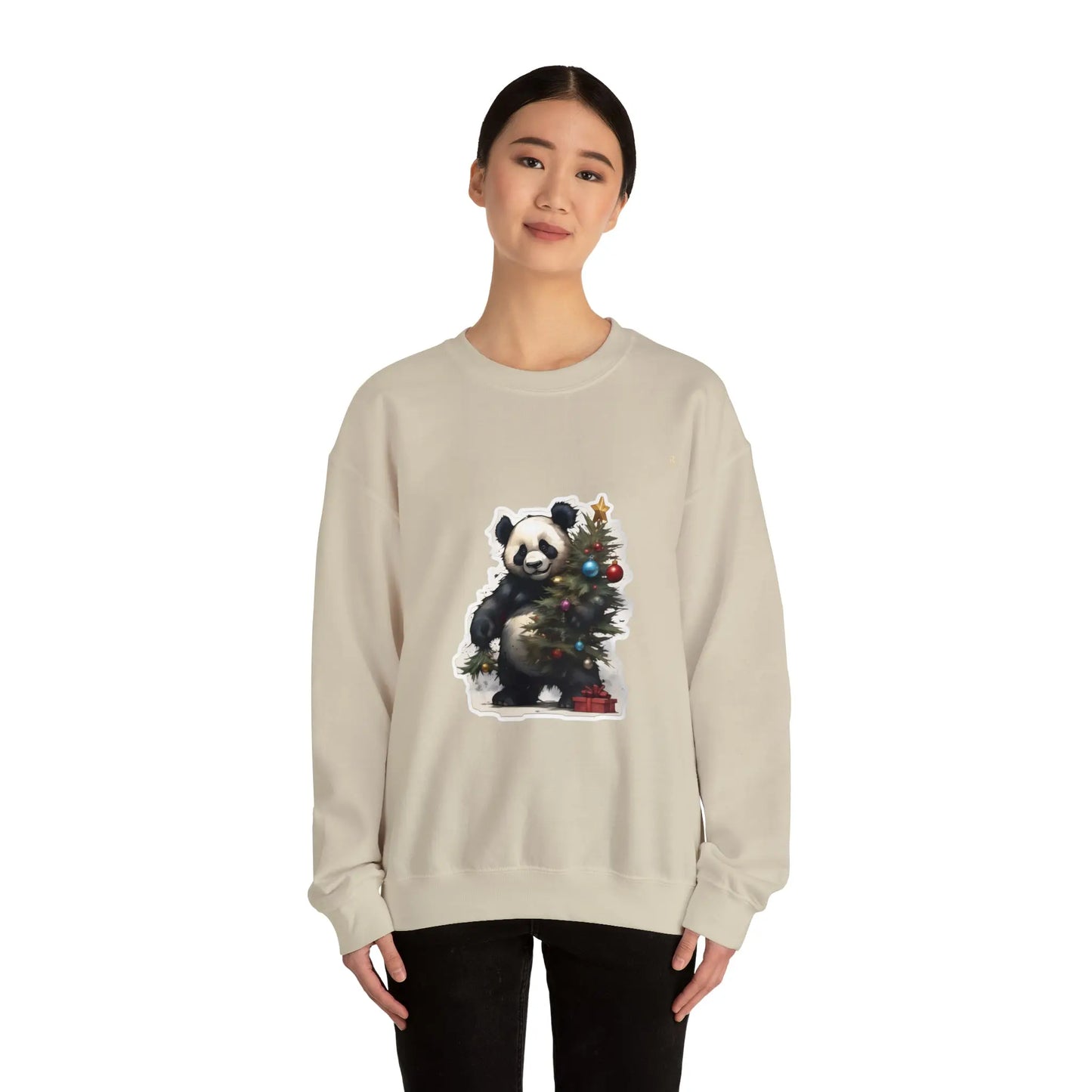 "The Christmas Spirit: The Festive Panda" Sweatshirt(U.S) - RoosStyle Design