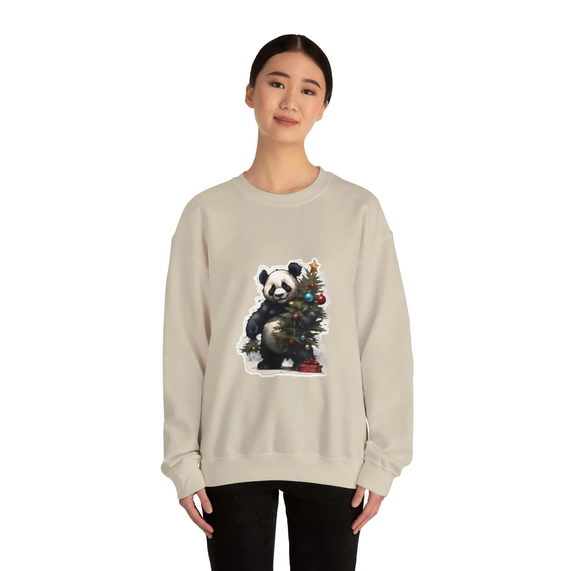 "The Christmas Spirit: The Festive Panda" Sweatshirt(U.S) - RoosStyle Design