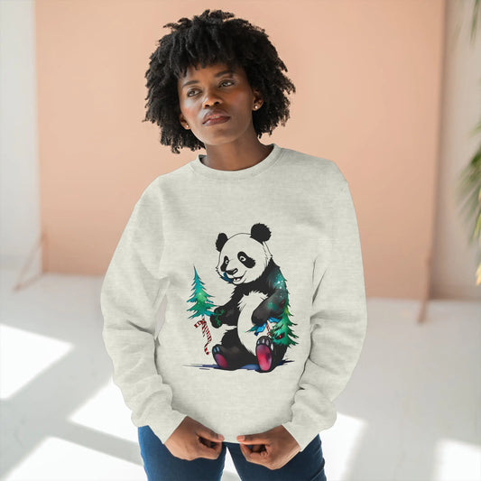"The Magic of the Holidays: The Panda and its Fir" Sweatshirt (U.S) - RoosStyle Design