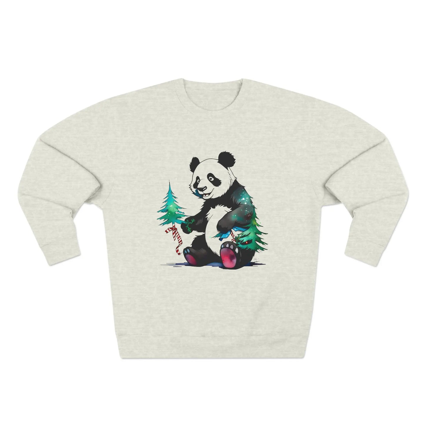 "The Magic of the Holidays: The Panda and its Fir" Sweatshirt (U.S) - RoosStyle Design