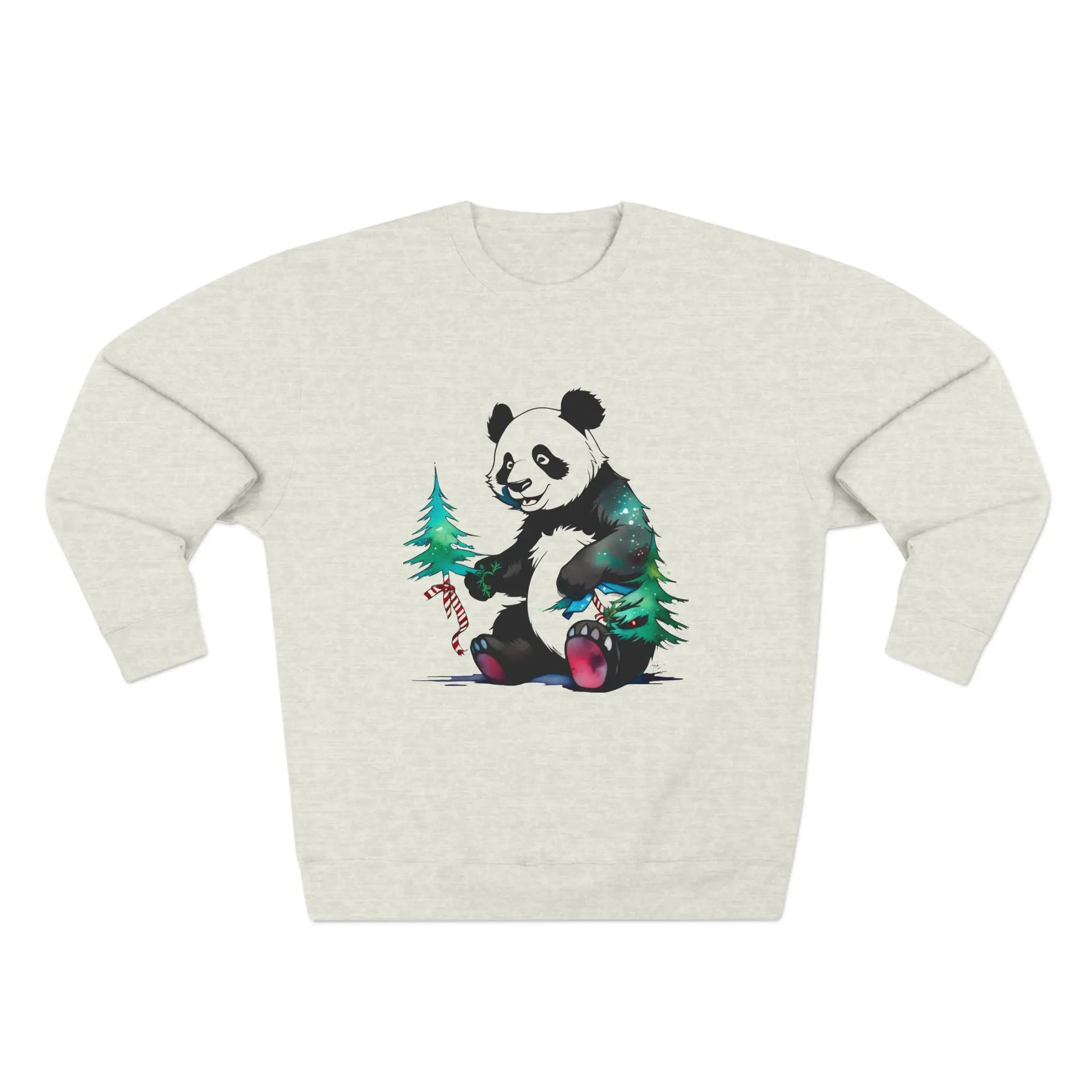 "The Magic of the Holidays: The Panda and its Fir" Sweatshirt (U.S) - RoosStyle Design