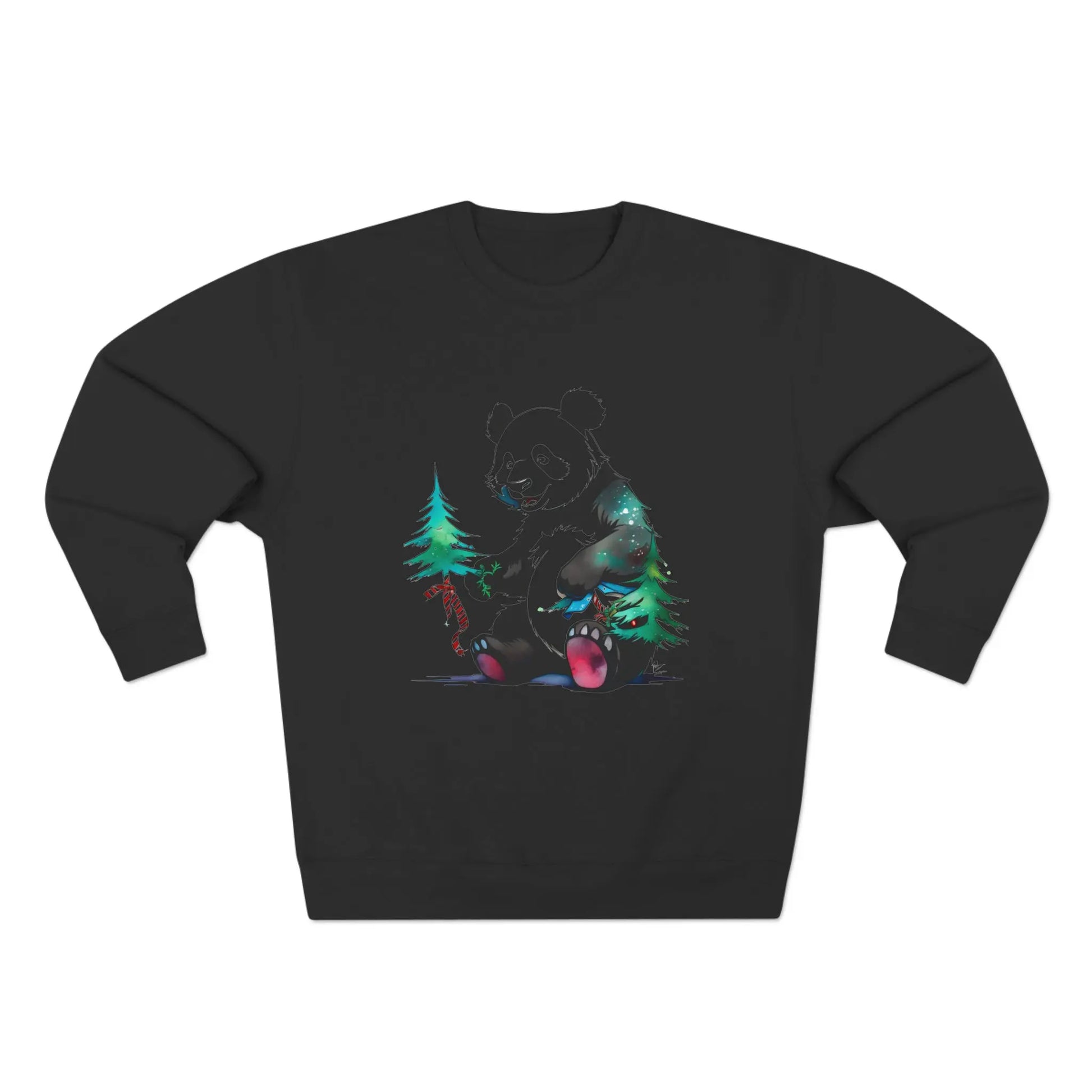 "The Magic of the Holidays: The Panda and its Fir" Sweatshirt (U.S) - RoosStyle Design