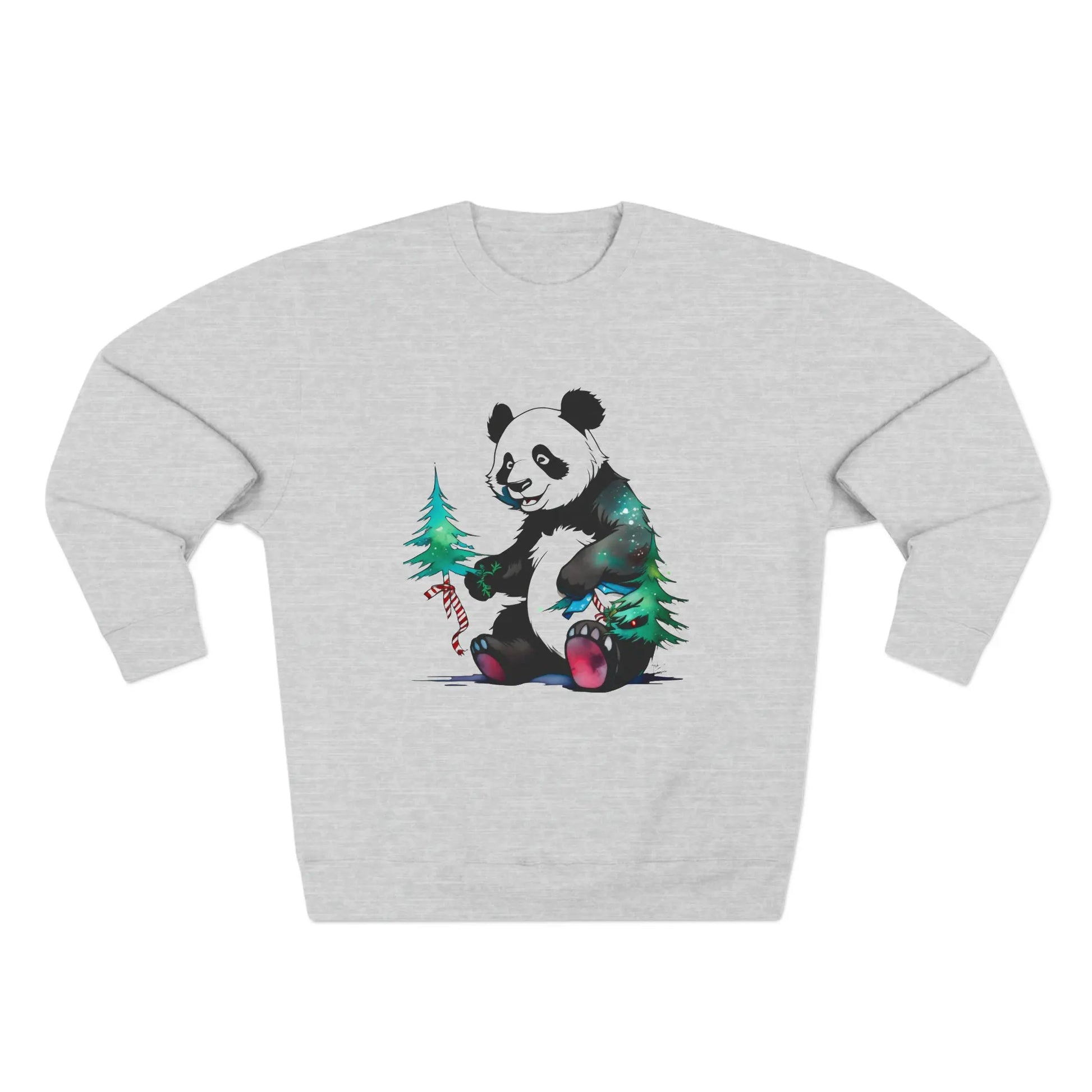 "The Magic of the Holidays: The Panda and its Fir" Sweatshirt (U.S) - RoosStyle Design