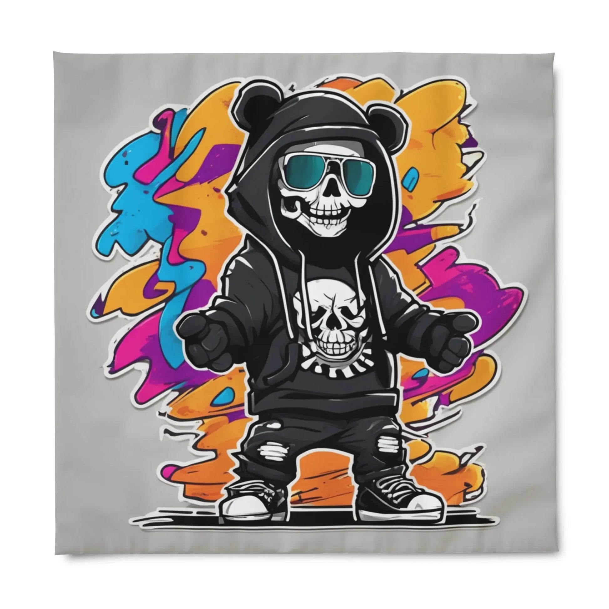 Urban Skeleton Duvet Cover - RoosStyle Design