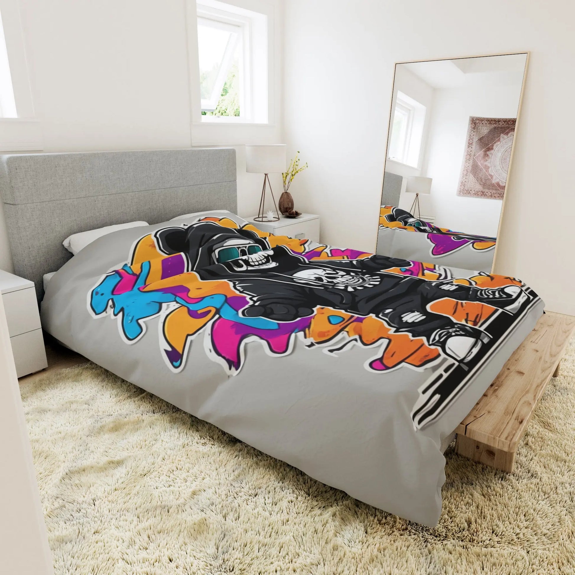 Urban Skeleton Duvet Cover - RoosStyle Design