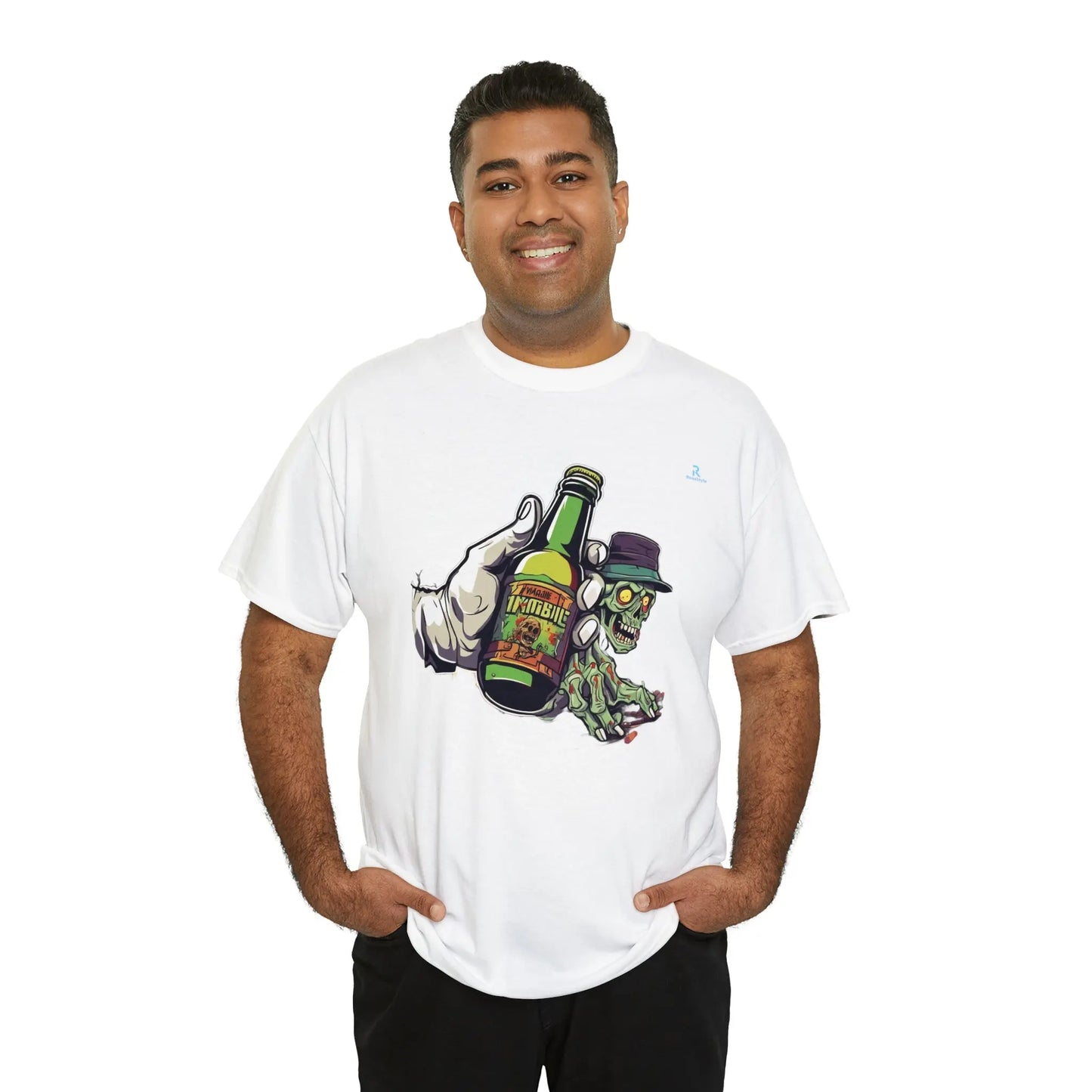 "Zombie with Beer: Thirst That Never Dies!" - RoosStyle Design