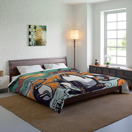 Family penguin on  beach - RoosStyle Design