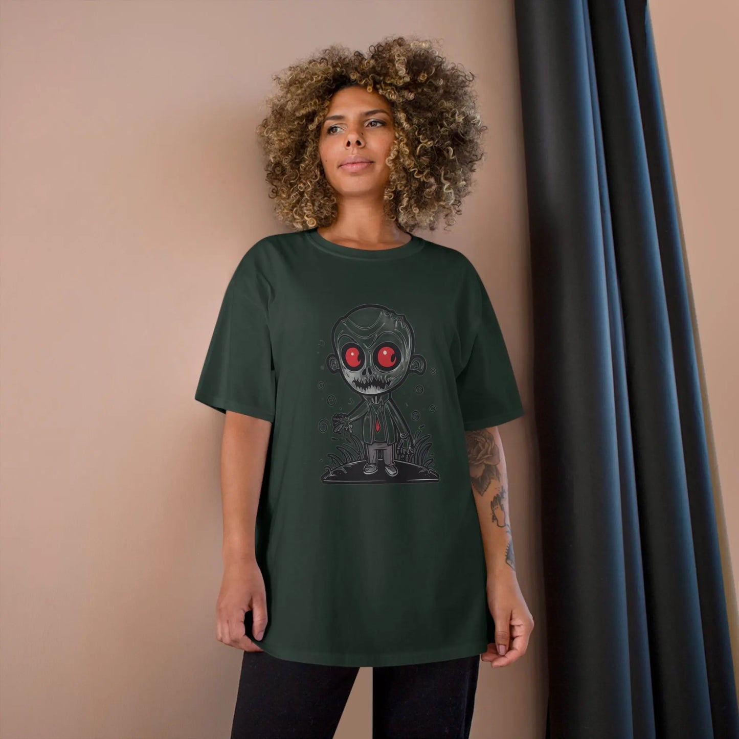 Halloween Mini-Monster Teacher Champion T-Shirt - RoosStyle Design