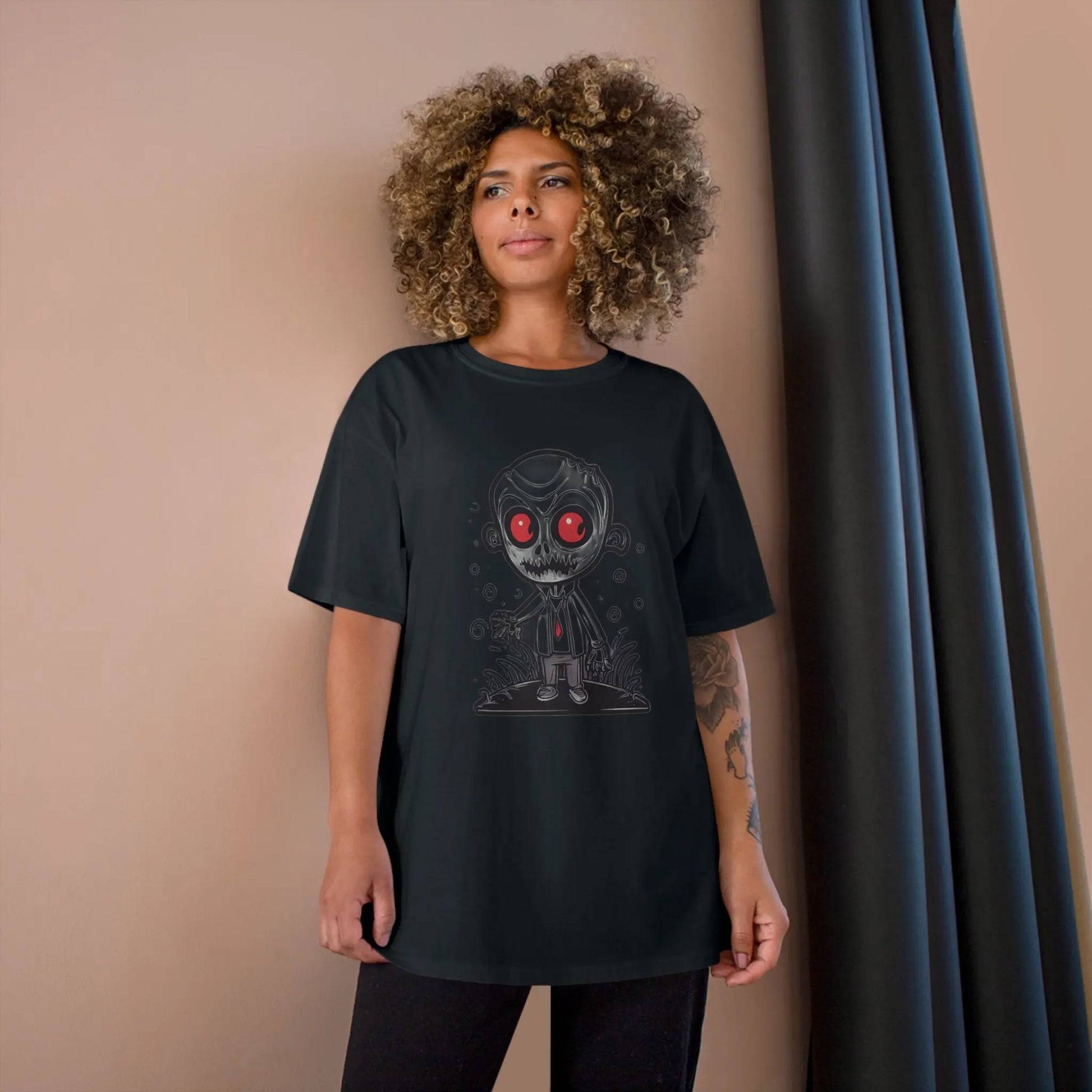 Halloween Mini-Monster Teacher Champion T-Shirt - RoosStyle Design