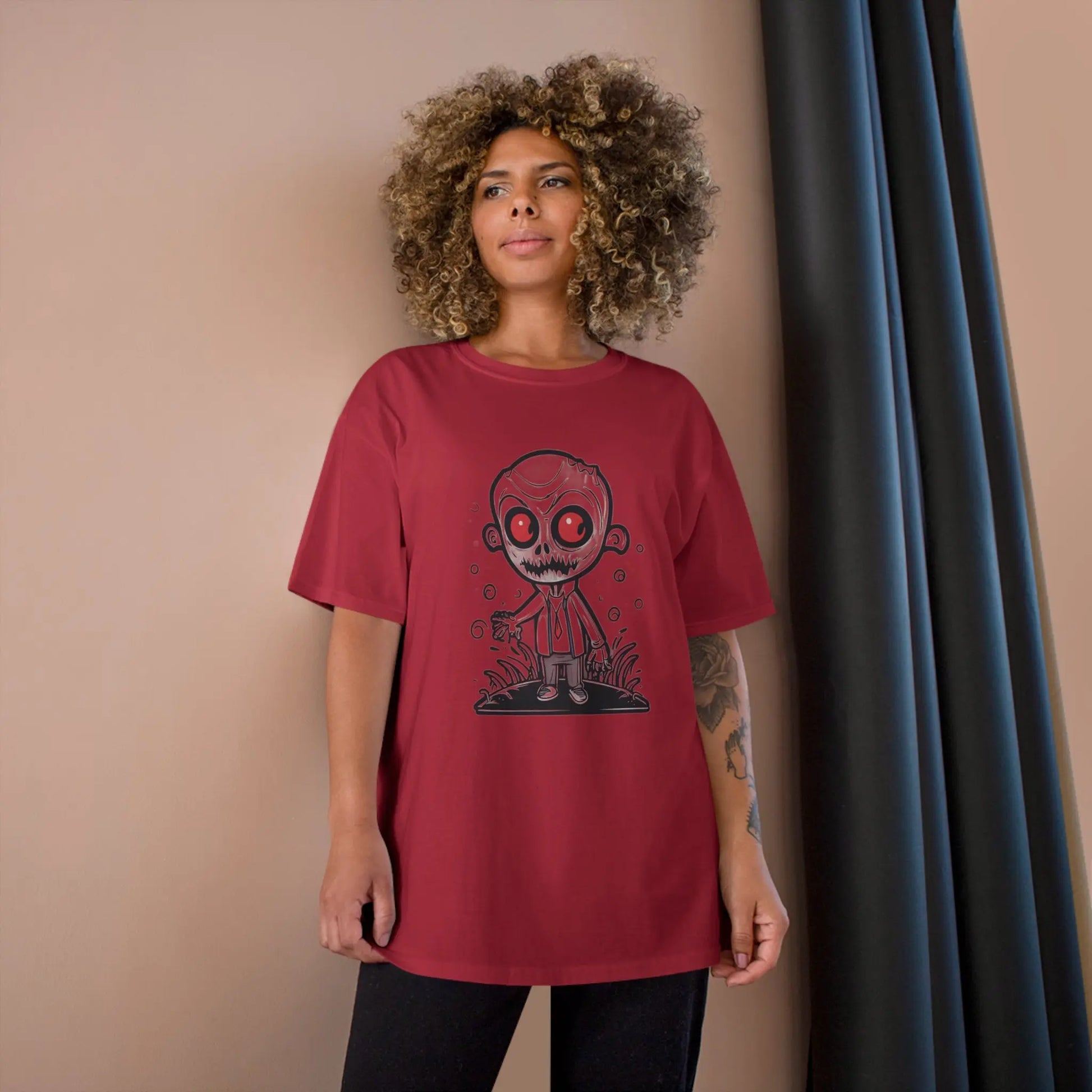 Halloween Mini-Monster Teacher Champion T-Shirt - RoosStyle Design
