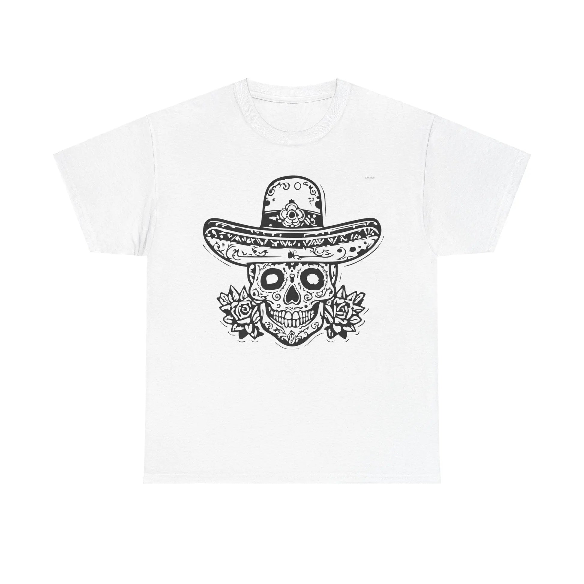 T-shirt Vintage avec Crâne et Sombrero(U.E) Printify