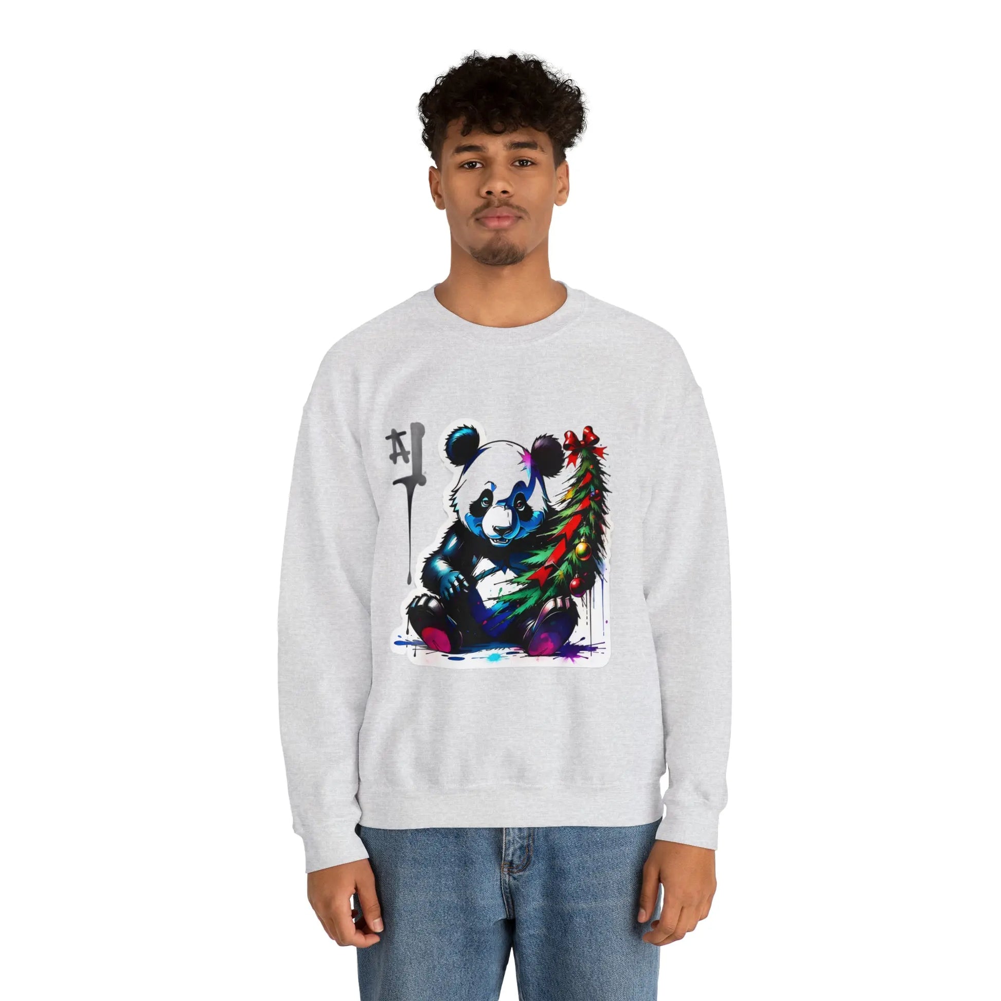 "The Christmas Panda: Spreader of Festive Joy" Sweatshirt(U.S) - RoosStyle Design