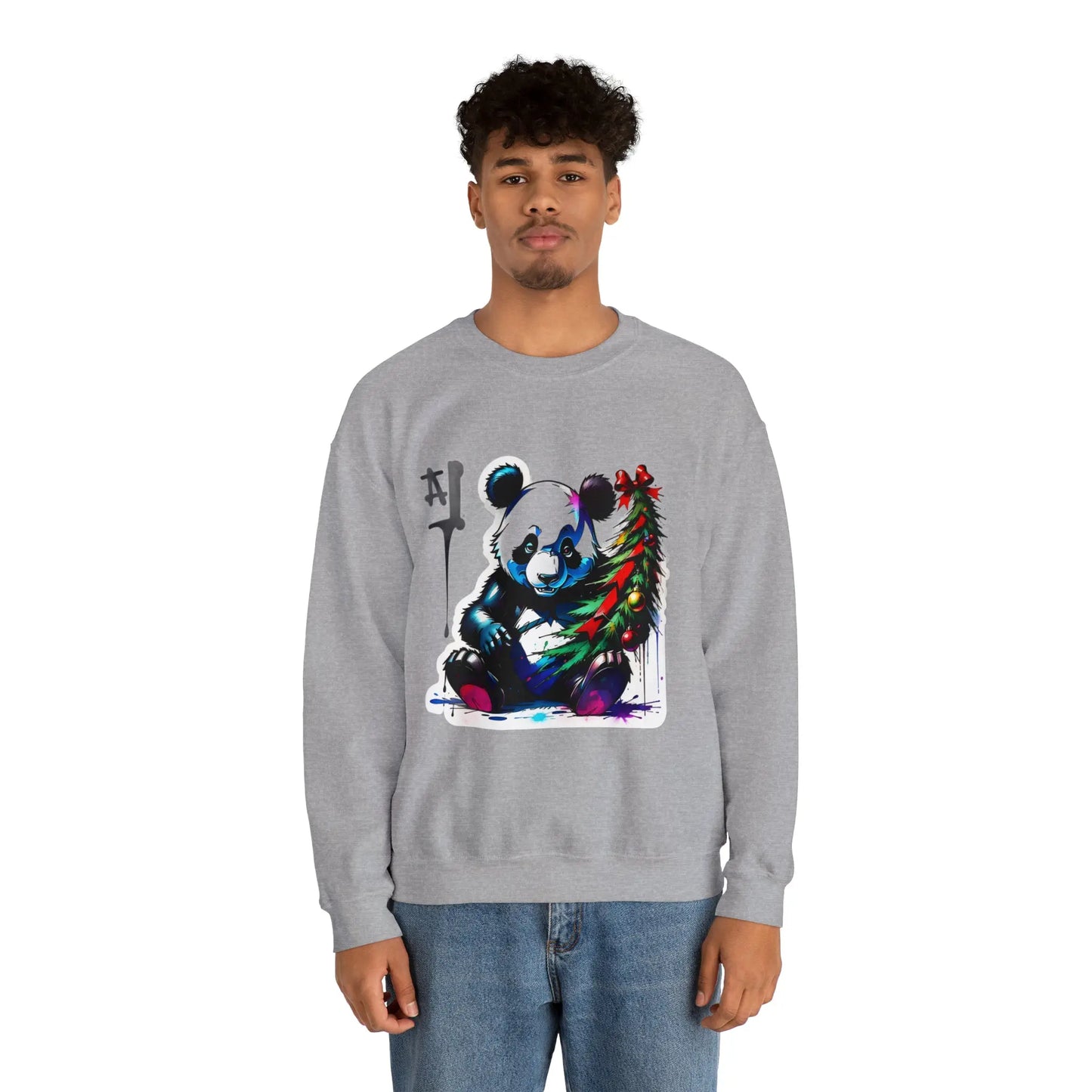"The Christmas Panda: Spreader of Festive Joy" Sweatshirt(U.S) - RoosStyle Design
