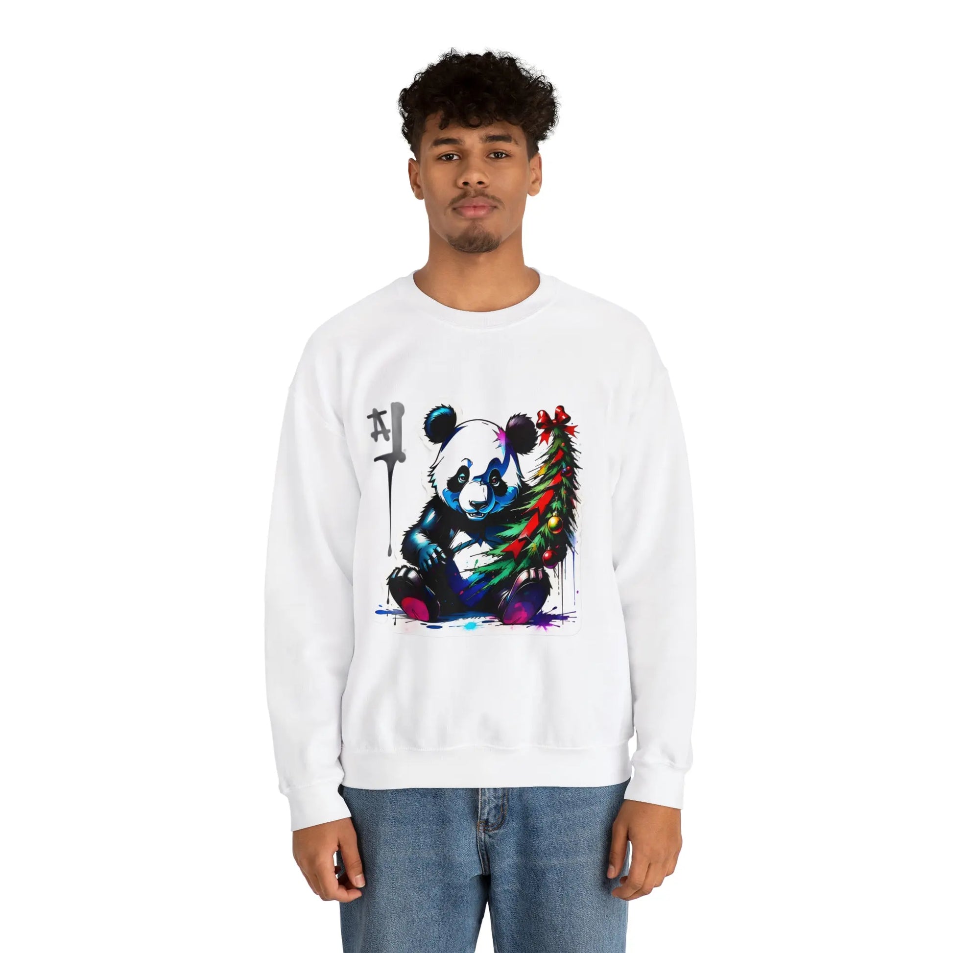 "The Christmas Panda: Spreader of Festive Joy" Sweatshirt(U.S) - RoosStyle Design
