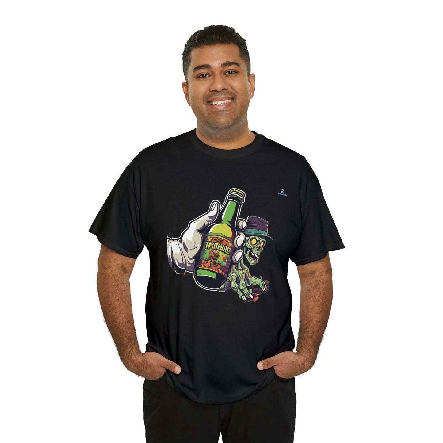 "Zombie with Beer: Thirst That Never Dies!" - RoosStyle Design