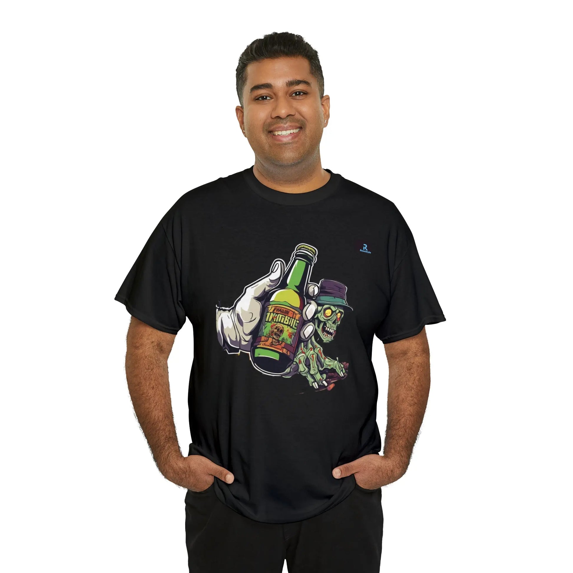 "Zombie with Beer: Thirst That Never Dies!" - RoosStyle Design