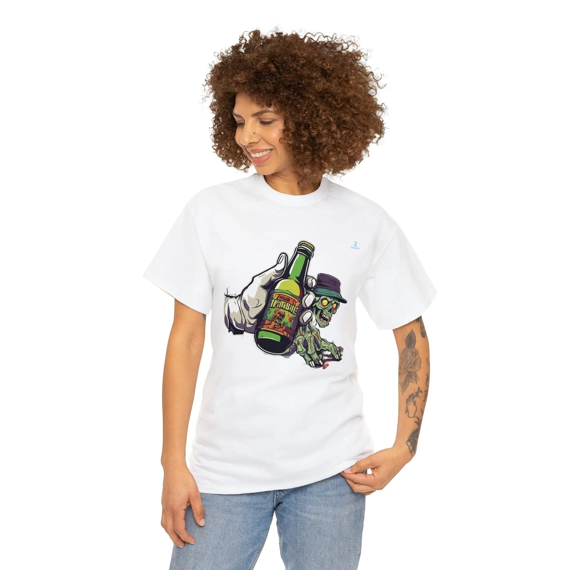 "Zombie with Beer: Thirst That Never Dies!" - RoosStyle Design