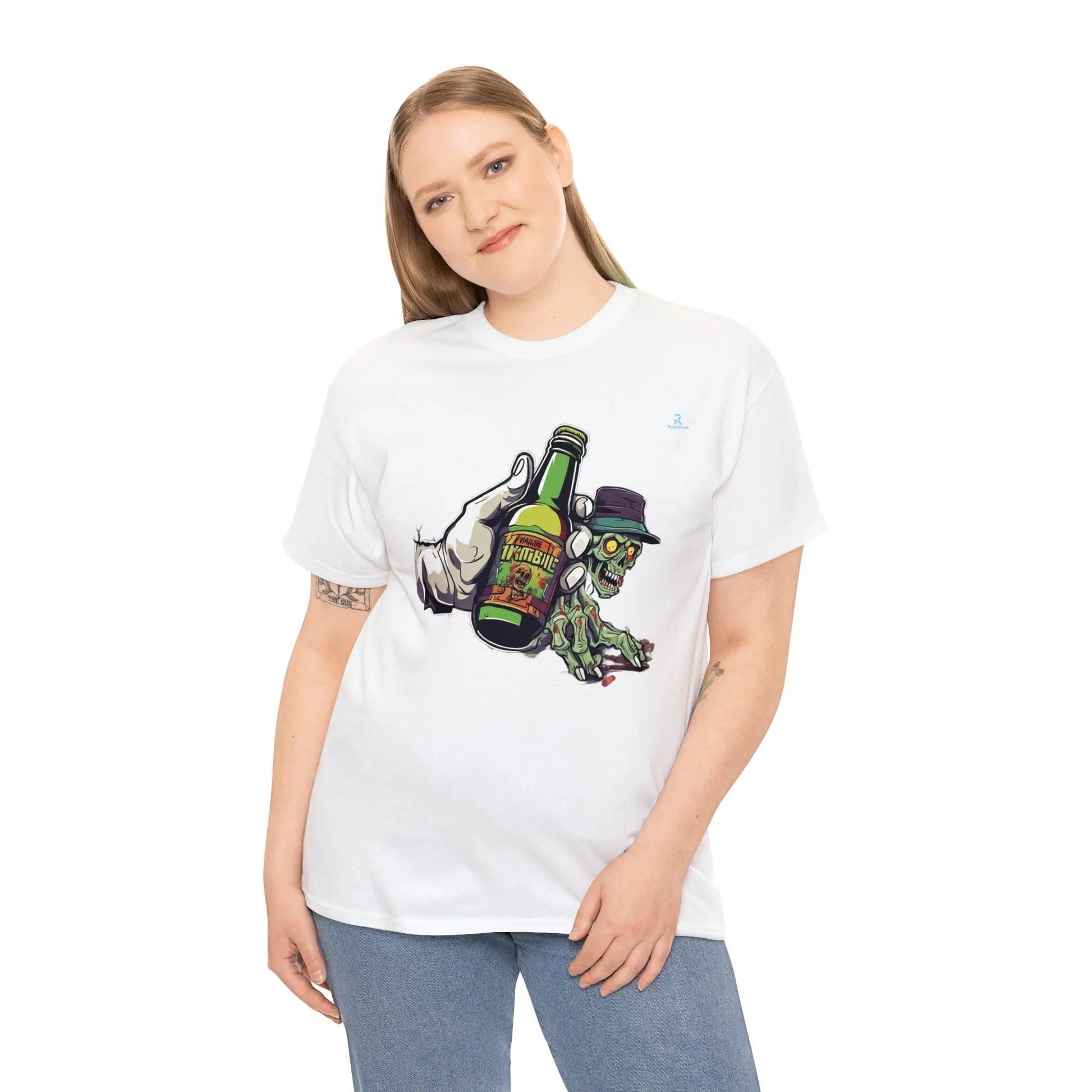 "Zombie with Beer: Thirst That Never Dies!" - RoosStyle Design