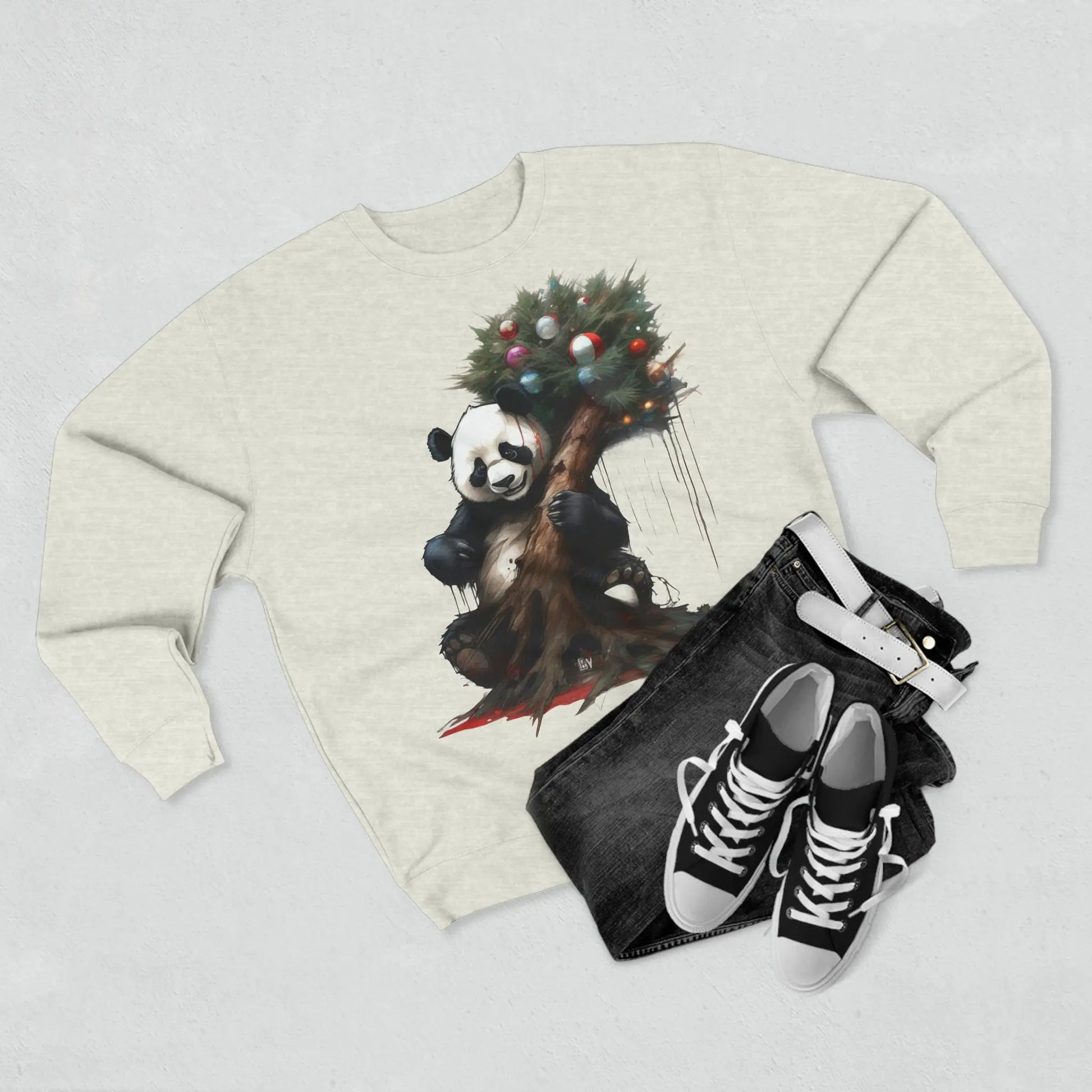 panda Christmas  Sweatshirt - RoosStyle Design